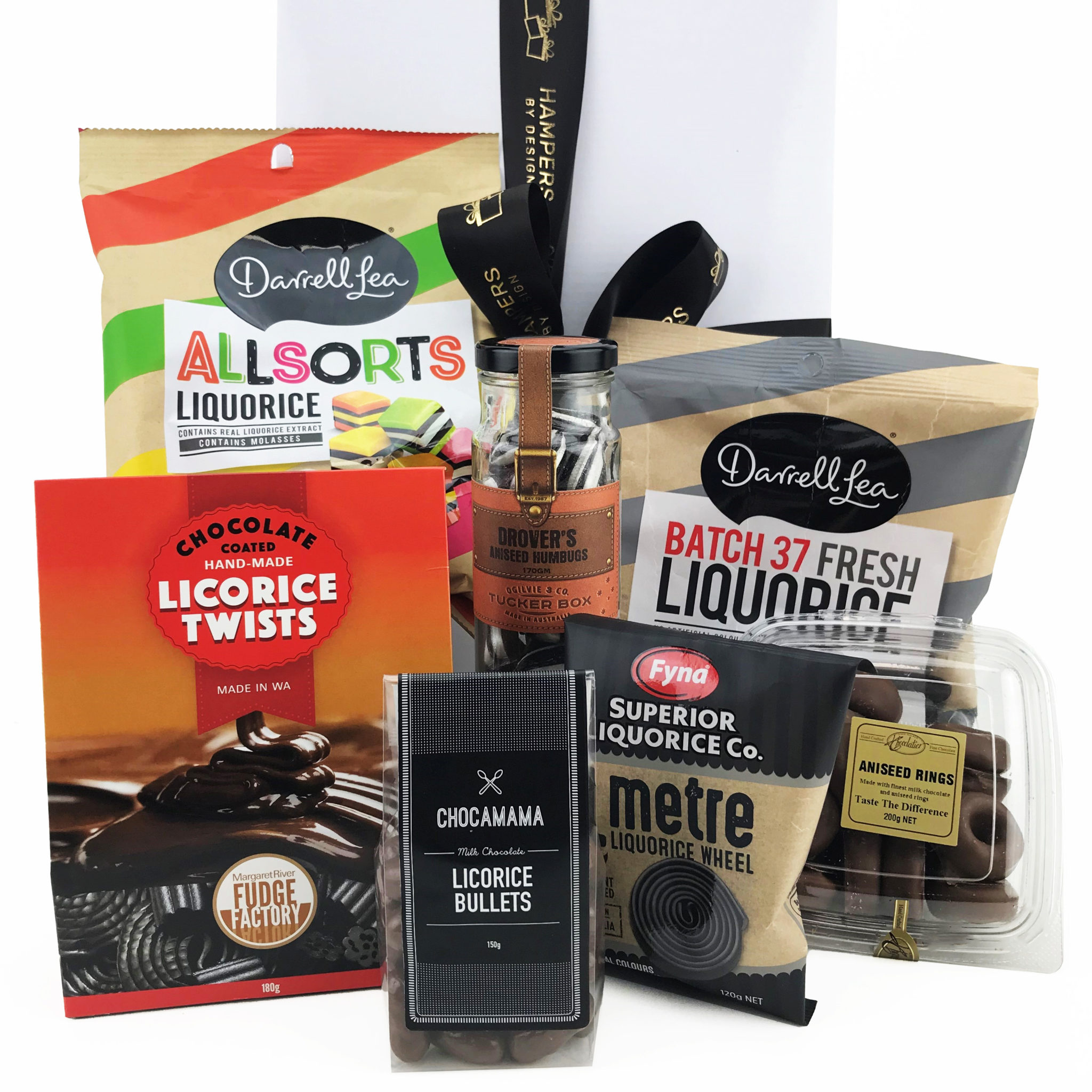 Licorice Gift Box Licorice Lovers Hampers Hampers by Design