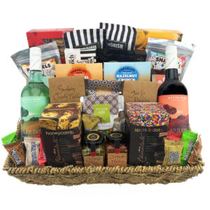 Big Sharing Gift Basket With Wine